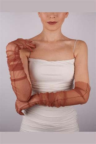 Copper Long Elegant Bridal Gloves Tulle Gloves Wedding/Wedding/Party/Costume Gloves