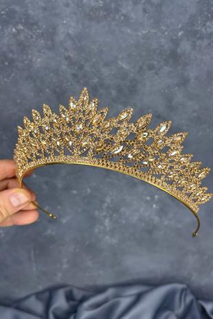 Honey-Colored Beria Bridal Henna Tiara