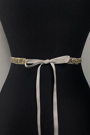 العسل حبة مطرزة مساء اللباس حزام الخصر الإكسسوار