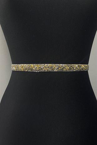 العسل حبة مطرزة مساء اللباس حزام الخصر الإكسسوار