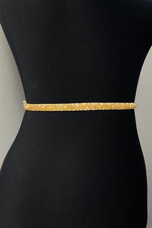 العسل حبة مطرزة فستان حزام الخصر الإكسسوار