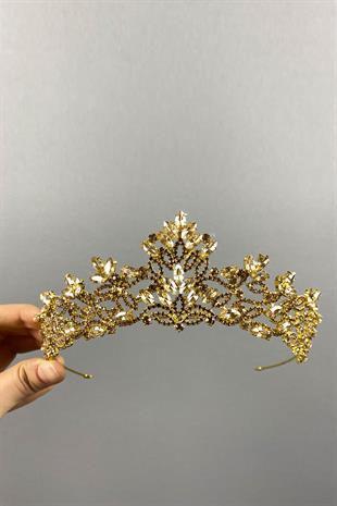 Honey Color Melis Model Bridal Henna Crown