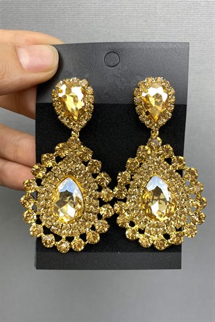Honey Color Subra Bridal Henna Tiara and Earring