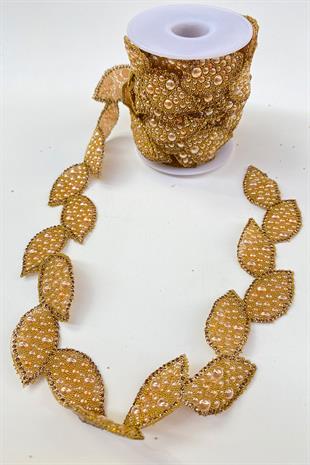 لون العسل ورقة عزر الحديد على الشريط الحجري الشمعدان