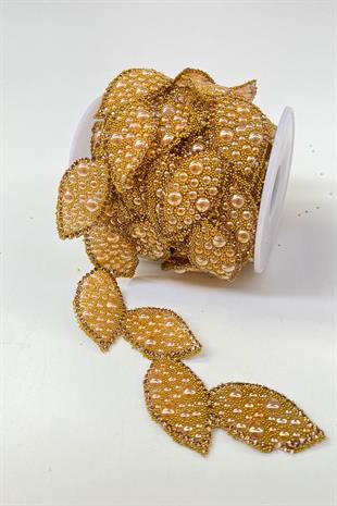 لون العسل ورقة عزر الحديد على الشريط الحجري الشمعدان