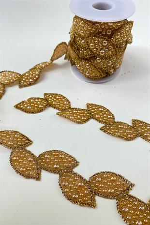 لون العسل ورقة عزر الحديد على الشريط الحجري الشمعدان