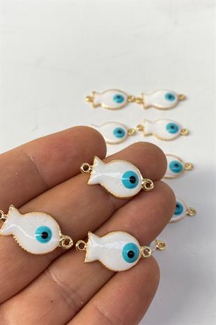 Balık Desenli Nazar Boncuklu Bileklik Ucu