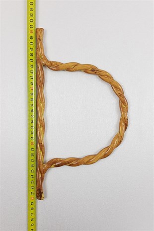 Bambu Desenli Burgulu Çanta Sapı