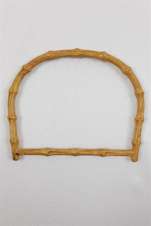 Bambu Desenli Krem Çanta Sapı 2 li