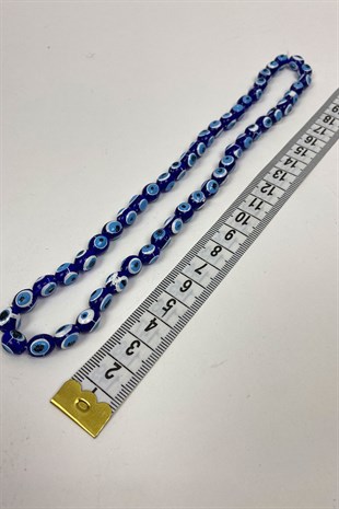 Basık Nazar Boncuğu 1 Dizi 8 mm