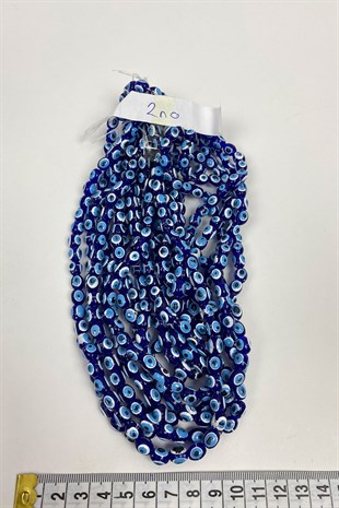 Basık Nazar Boncuğu 1 Dizi 8 mm