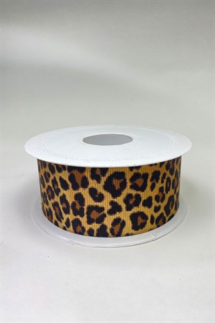 Baskılı Leopar Desen Kurdele