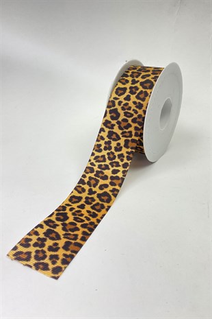 Baskılı Leopar Desen Kurdele