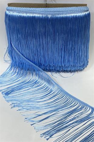 Bebe Mavi Saçak Püskül Şerit