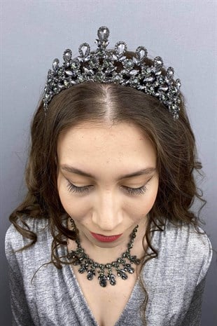 Beety Bridal Henna Crown Necklace Earring Set
