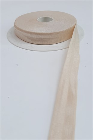 Bej Lastikli Saç Bandı 1,5cm