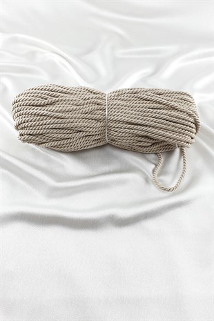 حبل حبل لون بيج 8 ملم