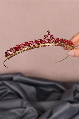 Bella Çiçek Motif Boncuklu Gelin Kına Tacı