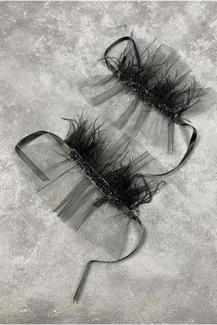 الجملة بيرين ريشة الزفاف ملحق المعصم مزدوج اليد