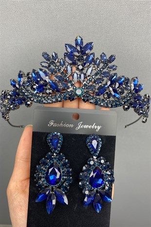 Berlin Bridal Henna Crown and Earring