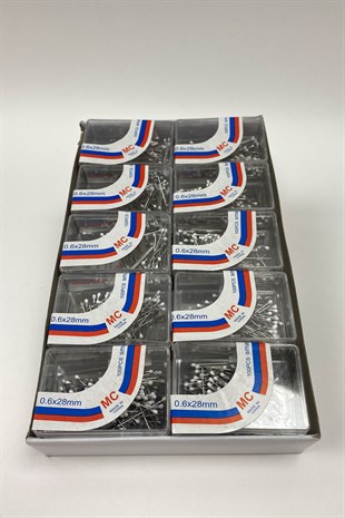 Beyaz Başlı Toplu İğne 100 lü 20 Kutu