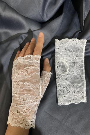 الجملة قفازات الدانتيل الأبيض