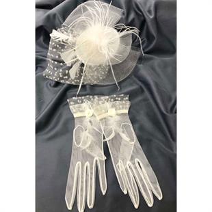 الجملة القفاز الأبيض قبعة الزفاف Vualet