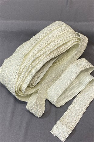 Beyaz Geniş Simli Su Taşı Şerit