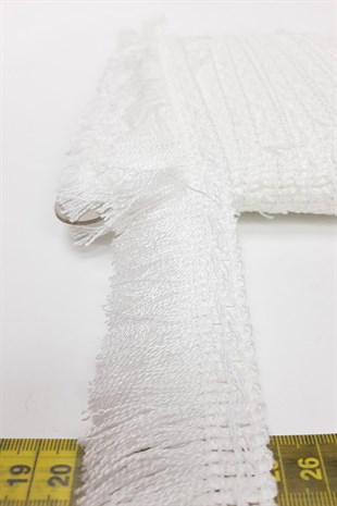 White Rope Tassel Fringe Ribbon 5 cm