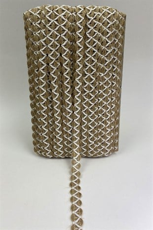 Beyaz İpli Dekoratif Su Yolu Harç 1 mt