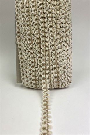 Beyaz İpli Kenar Dekoratif Su Yolu Harç 1 mt