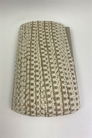 Beyaz İpli Kenar Dekoratif Su Yolu Harç 1 mt