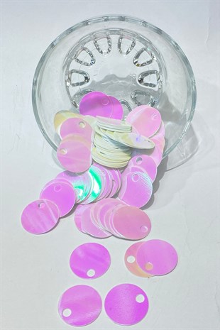 Beyaz Janjanlı Patik ve Çanta Pulu 20 mm