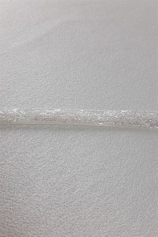 Glittery Velvet Ribbon with White Janjan 1 cm