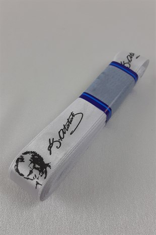 Beyaz K.Atatürk Baskılı Saten Kurdele