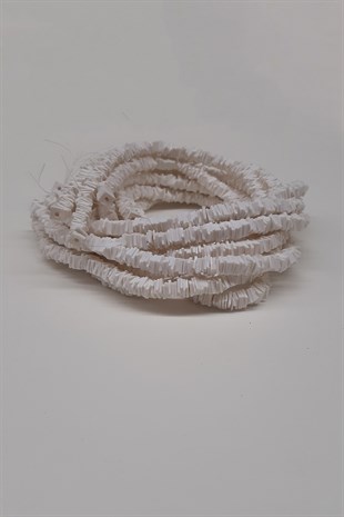 White Square Fimo Dough Beads 6Mm
