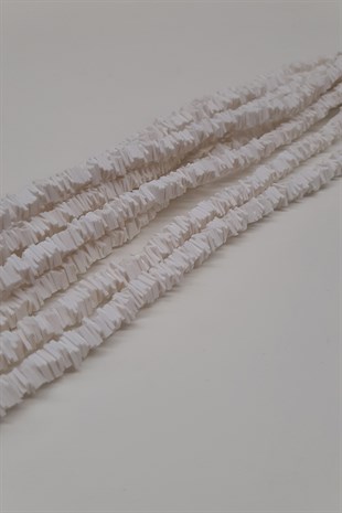 White Square Fimo Dough Beads 6Mm