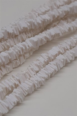 White Square Fimo Dough Beads 6Mm