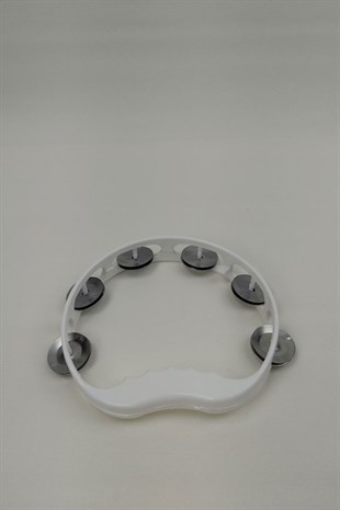 White Henna Tambourine 10 Pieces