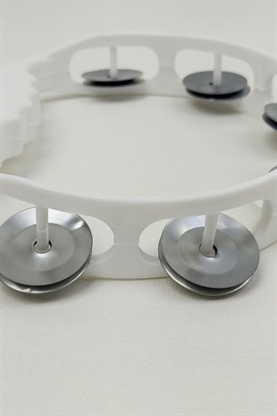 White Henna Tambourine 10 Pieces
