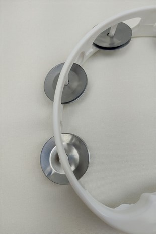 White Henna Tambourine 10 Pieces