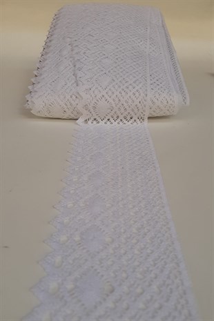 Beyaz Kopanaki Koton Dantel 7cm