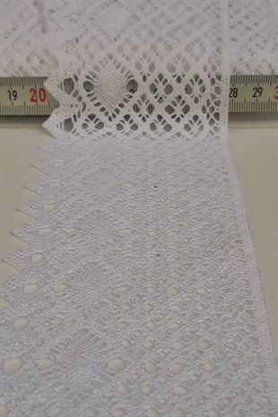Beyaz Kopanaki Koton Dantel 7cm