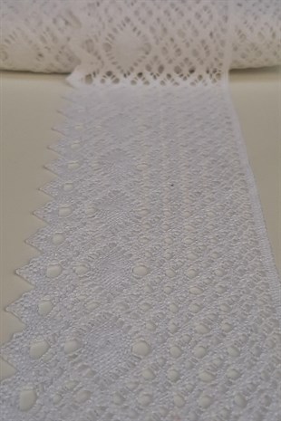 Beyaz Kopanaki Koton Dantel 7cm