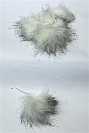 White Fur Pompom