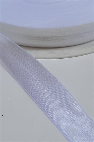 Beyaz Lastikli Saç Bandı 1,5cm