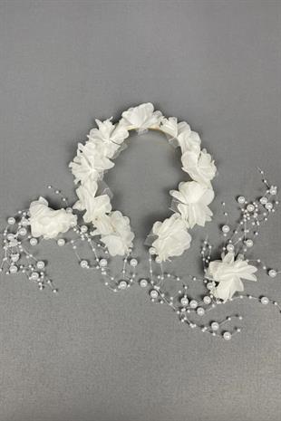 White Maternity Crown Bridal Crown