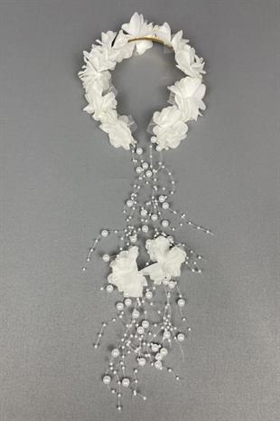 White Maternity Crown Bridal Crown