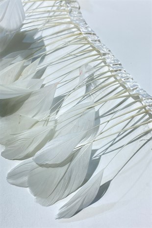 White Malibu Ostrich Feather