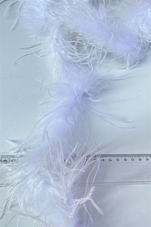 White Malibu Ostrich Feather